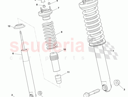 Photo of FRONT SHOCK ABSORBER WITH SPRING 9G43 18B036…