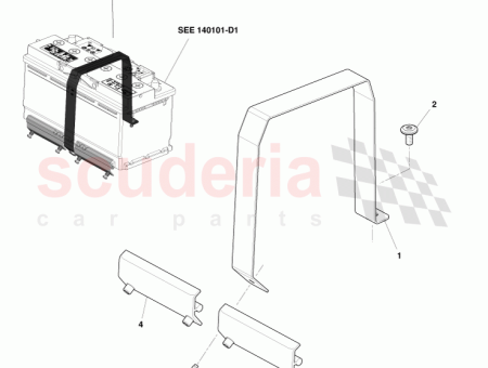 Photo of SUPPORT DE FIXATION DE LA BATTERIE 6G33 10A786…