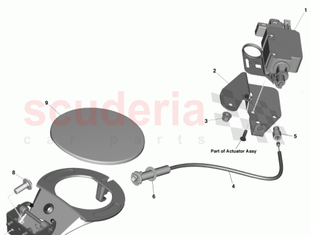 Photo of SUPPORT FIXATION DU VERROU DE CARBURANT CD33 9N447…