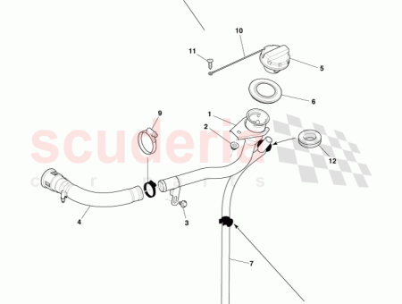 Photo of TUYAU REMPLISSAGE CARBURANT TROP PLEIN 4G43 9C071…