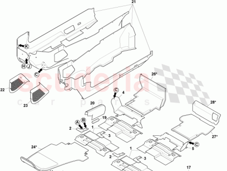 Photo of SUPPORT DE PLANCHER ARRI RE GAUCHE 8G43 100A91…