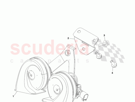 Photo of PLAQUE DE MONTAGE DE L ENSEMBLE DU KLAXON…