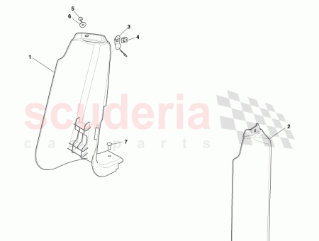 Photo of GARNITURE LAT RALE DE CAPOT DROITE CONDUITE GAUCHE…