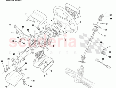 Photo of SUPPORT DE COLONNE DE DIRECTION SPORT SUP RIEUR…