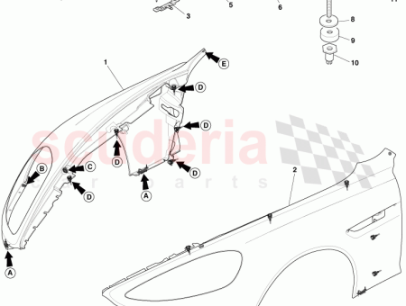 Photo of ASSEMBLAGE DE PANNEAU AILE AVANT C T DROIT…