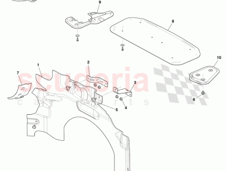 Photo of SUPPORT DE BOUCLIER SUPPORT DROIT AD43 12070057…