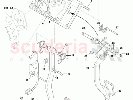 Photo of ENSEMBLE P DALE D EMBRAYAGE CONDUITE GAUCHE TAMPON…