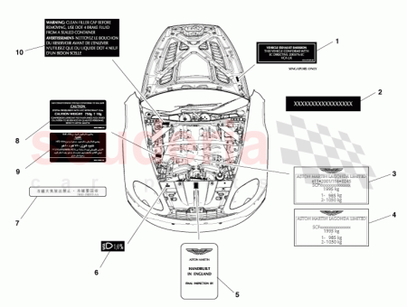 Photo of LABEL AIRCON REFRIDGERANT DISPLACEMENT 750G 6G33 19E935…