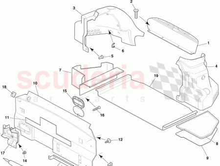 Photo of SUPPORT COMPARTIMENT BAGAGES AVANT 9G43 130C62…