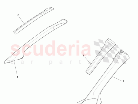 Photo of A PILLAR TRIM CONV RIGHT SIDE 4G43 L025B38…