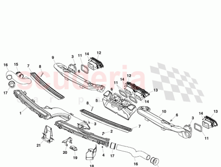 Photo of CONDUIT D AIRCON FOOTWELL C T GAUCHE ASSEMBLAGE…