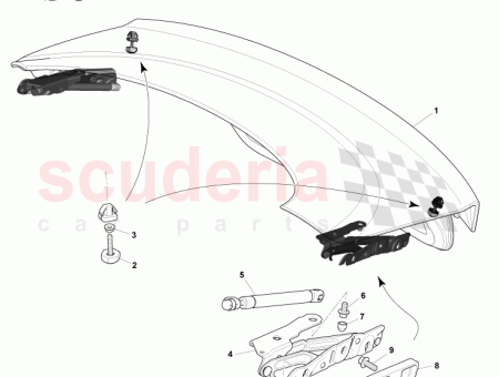 Photo of ASSEMBLAGE DECKLID COUPE FEDERAL 8G43 40110…