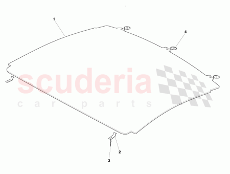 Photo of SUPPORT DE FIXATION GARNITURE DE TOIT AVANT 6G33…