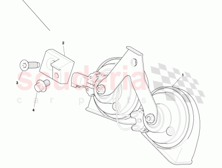 Photo of PLAQUE DE MONTAGE DE L ENSEMBLE DU KLAXON…