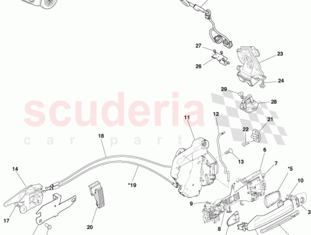 Photo of TIGE SERRURE DE PORTE AVANT OUVERTE C T…