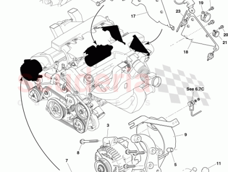 Photo of SUPPORT DE MONTAGE DU FAISCEAU DE C BLES…