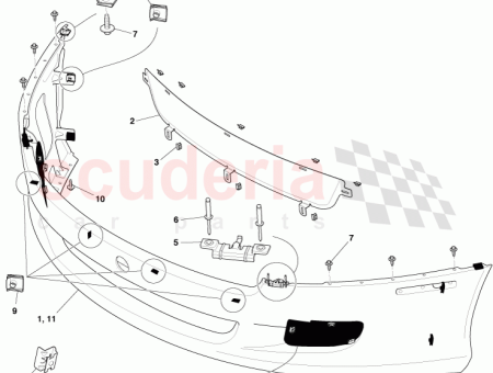 Photo of COUVERCLE DE PARE CHOCS AVANT FED 6G43 17D957…