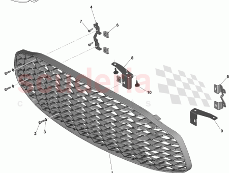 Photo of SUPPORT DE MONTAGE DE LA GRILLE DU RADIATEUR…