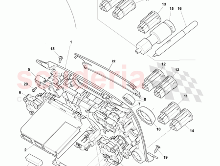Photo of MODULE ECU DE LA CONSOLE CENTRALE CG43 18C612…