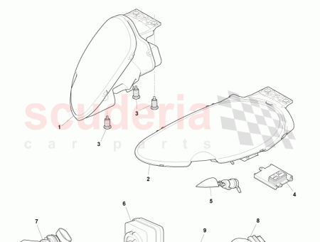 Photo of COUVERCLE DU LAVE PROJECTEUR DROIT AD43 13C026…