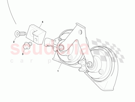 Photo of ENSEMBLE KLAXON ET SUPPORT NOIR…