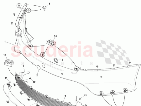 Photo of COUVERCLE DE PARE CHOCS AVANT PDC DG43 17D957…