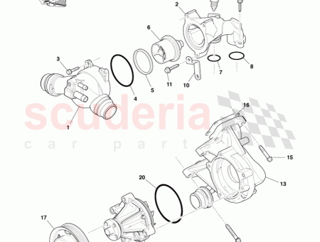 Photo of ASSEMBLAGE DE LA POMPE EAU AD23 8K168…