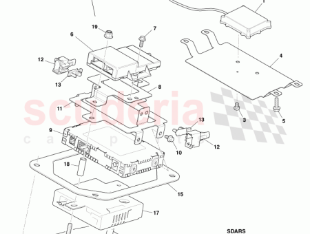 Photo of SDARS SUPPORT MODULE TUNER 8D33 19C183…