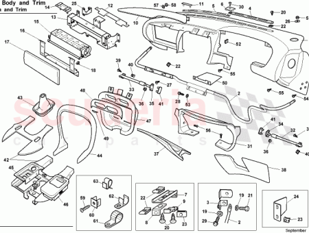 Photo of ENSEMBLE SUPPORT PASSENGR AIRBAG CONDUITE DROITE 69…