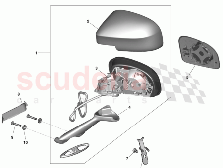 Photo of MIRR ASSEMBLAGE RR VW O S CD33 17682…