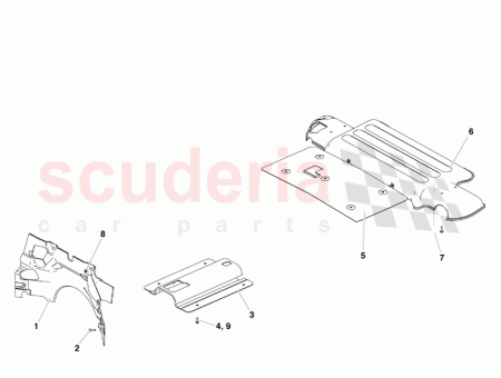 Photo of HEATSHIELD FRONT BULKHEAD RIGHT SIDE 6G33 017A16…