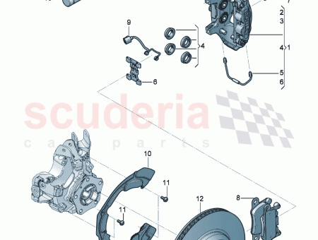 Photo of 1 set of brake pads for disk brake…