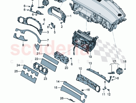 Photo of bracket for dash panel Trim…