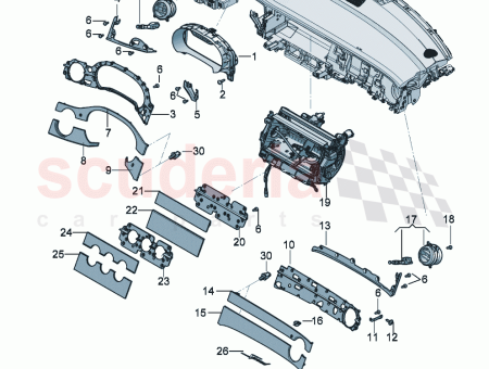 Photo of GARNITURE DE TABLEAU DE BORD 3SC 858 270…