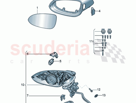 Photo of Mirror glass convex with carrier plate automatic anti…