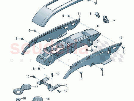 Photo of GARNITURE DE PANNEAU LAT RAL POUR CONSOLE CENTRALE…