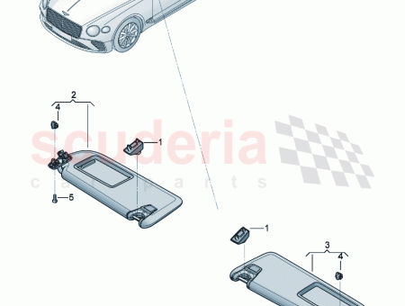 Photo of sun visor with mirror and cover D 23…