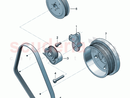 Photo of AMORTISSEUR DE TENDEUR DE COURROIE…