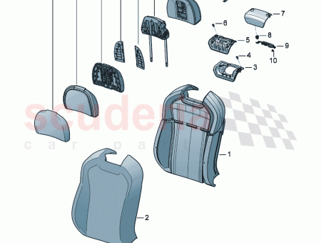 Photo of padding for backrest with heater element D 17…