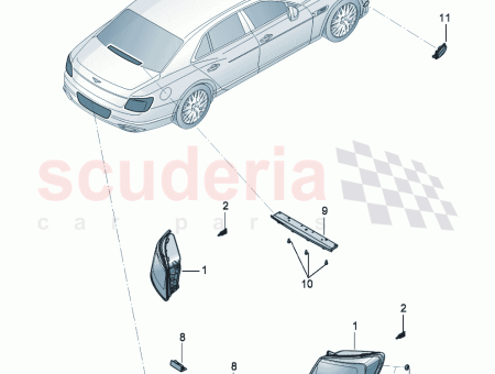Photo of LED tail light granite grey D 01 12…