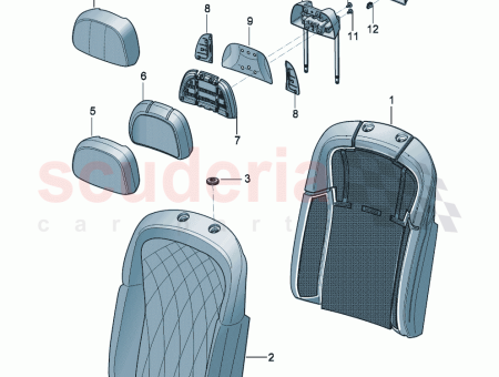 Photo of padding for backrest with heater element D 16…