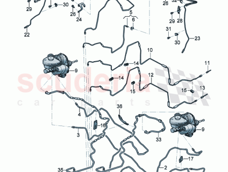 Photo of SUPPORT DE TUYAU DE FREIN 976 614 514…