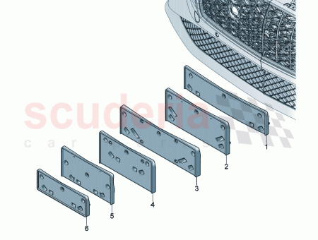Photo of SUPPORT DE PLAQUE D IMMATRICULATION 3SD 807 287…