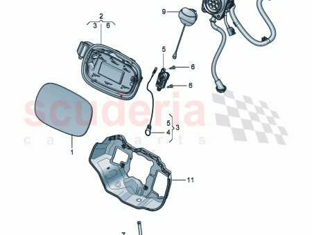 Photo of throttle control element Fuel filler flap D 18…