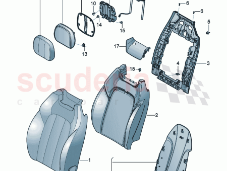 Photo of padding for backrest with heater element Wellness…