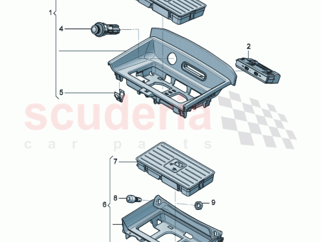 Photo of Stowage compartment For wireless charging 3SE 863 072…