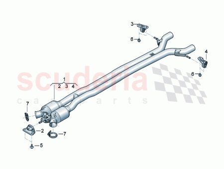 Photo of TUYAU D CHAPPEMENT AVEC SILENCIEUX AVANT…