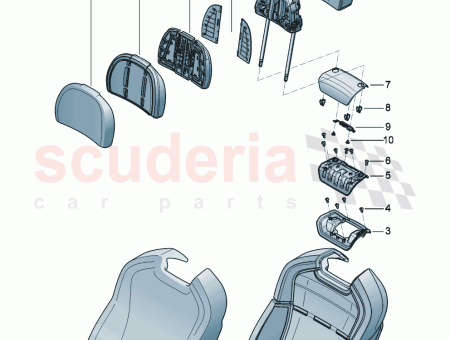 Photo of backrest cover leather Mulliner 3SE 881 990…