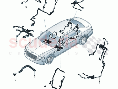 Photo of wiring harness for backrest adjustment Wellness 3SE 971…