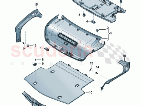 Photo of GARNITURE DU COMPARTIMENT BAGAGES 3SE 867 427…